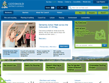 Tablet Screenshot of cotswold.gov.uk
